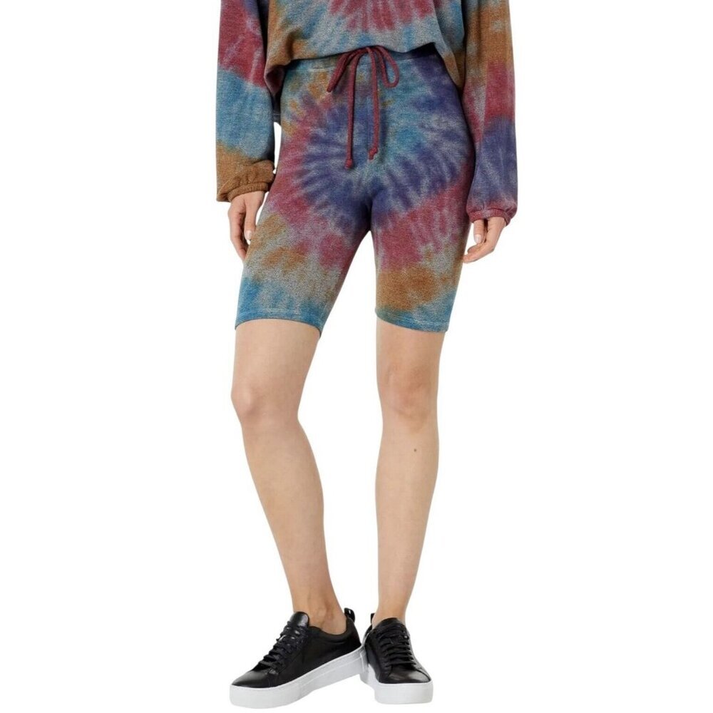 Sundry Womens Tie Dye SOFT Drawstring Biker Shorts Sundry Size 0 (XS 0/2) ~ NWT